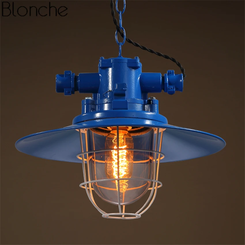 Vintage Pendant Lights Colorful Metal Hanglamp Loft Industrial Decor Hanging Lamp for Restaurant Bar Kitchen Home Light Fixtures | Освещение