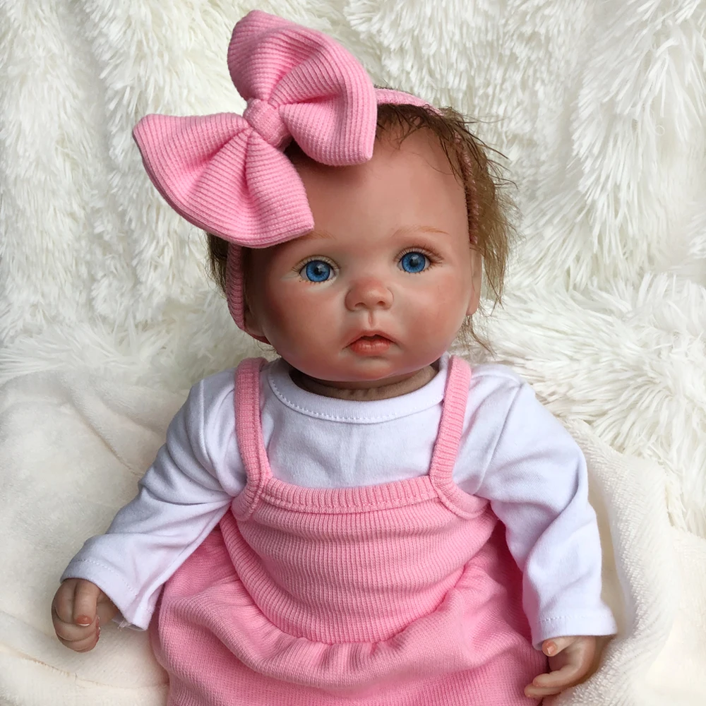 

Boneca reborn realista doll 35cm girl playmate silicone reborn baby dolls soft real touch newborn dolls gift
