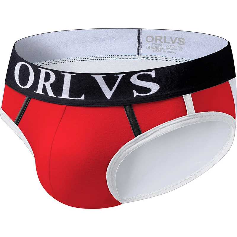ORLVS 2019 мужские сексуальные трусы брифы из хлопка нижнее белье cueca cuecas OR13| |