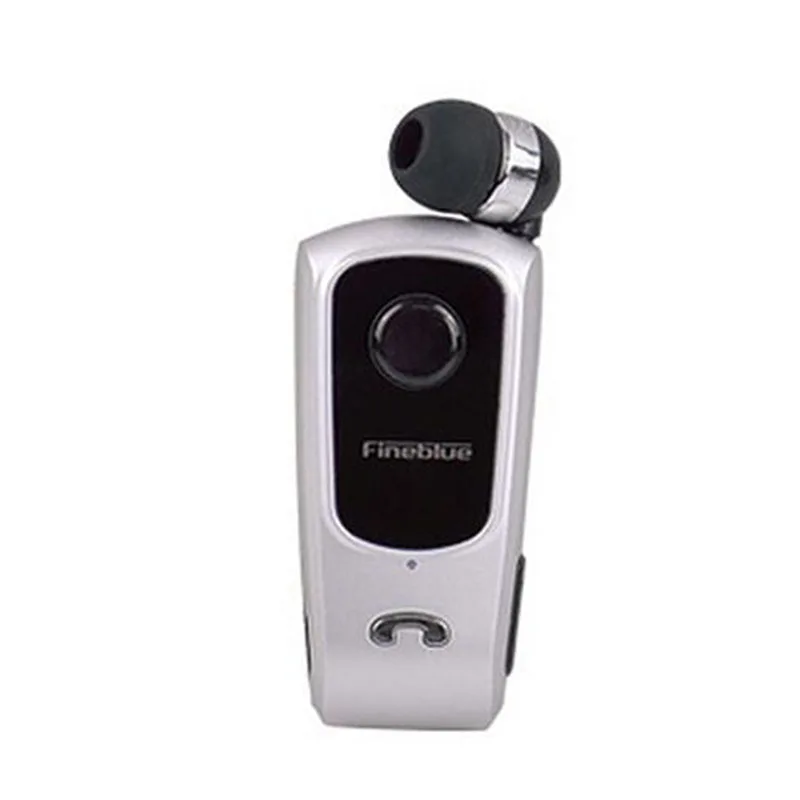Серебристый FineBlue F920 Наушники Наушники Беспроводные Наушники Драйвер Bluetooth-гарнитура Звонки Напомнить Износ Вибрации Клип наушники - Цвет: Серебристый
