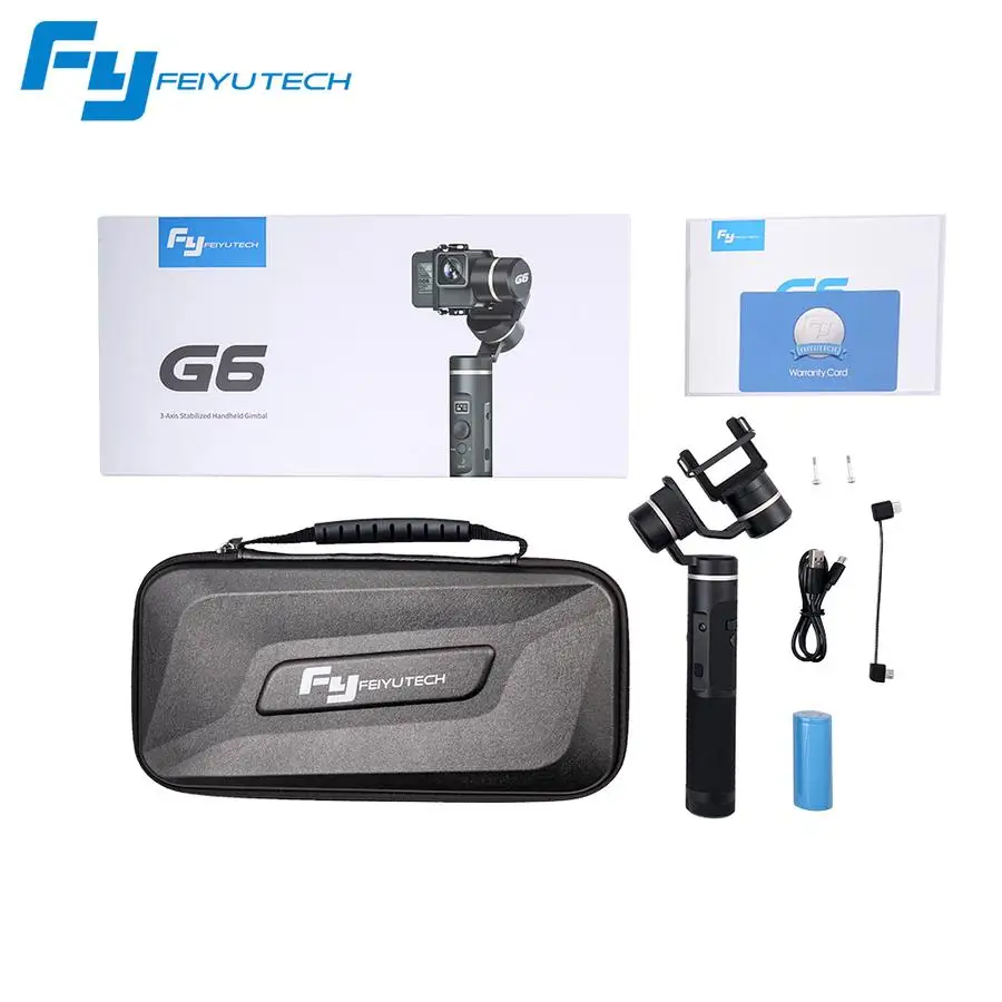 В наличии Feiyu Tech G6 360 градусов 3 Axis Камера Gimbal с поддержкой Wi Fi дистанционным