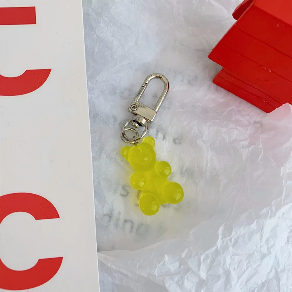 1 шт. ручной работы из нержавеющей стали милый медвежонок цветной кулон смолы