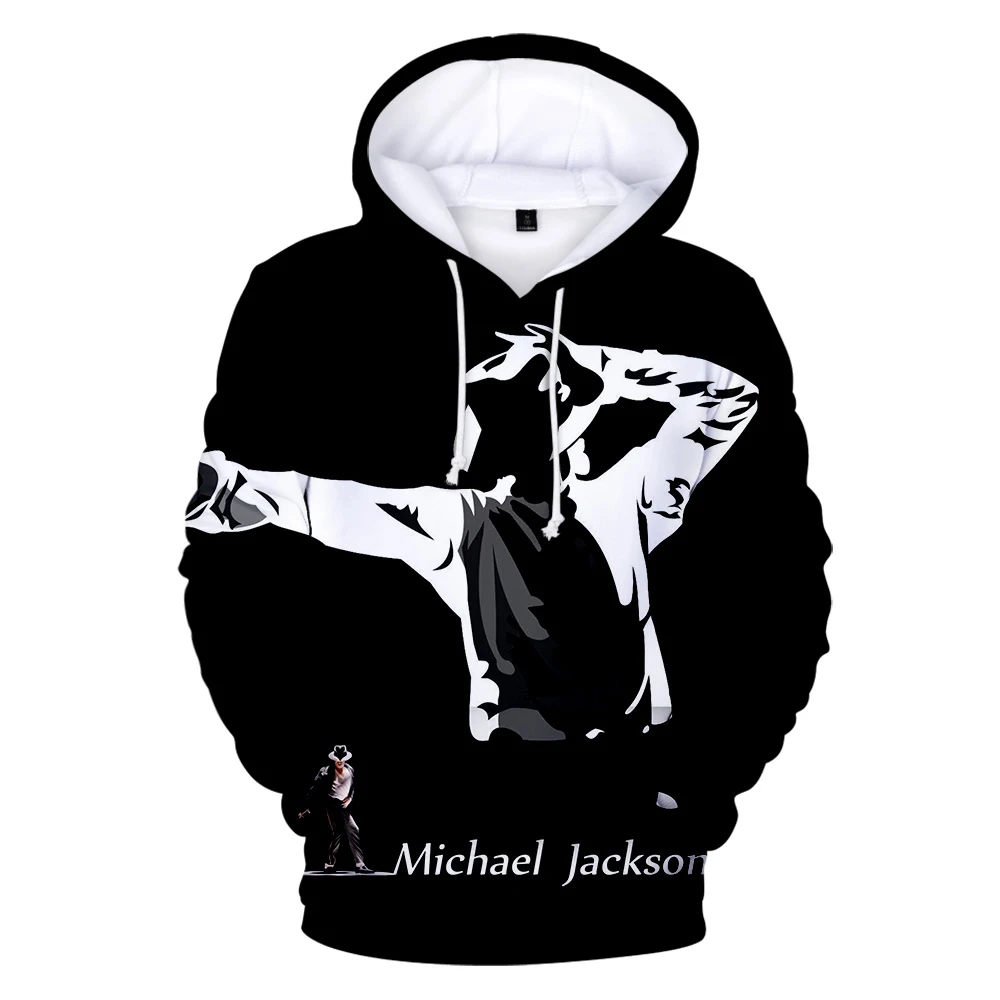 Мужская облегающая толстовка с капюшоном Michael Joseph Jackson Повседневная Уличная