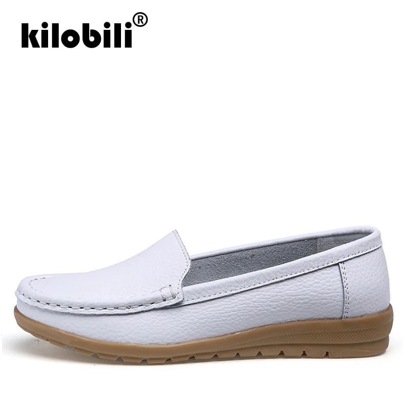 Kilobili/2019 г. весенние женские балетки из натуральной кожи на плоской подошве