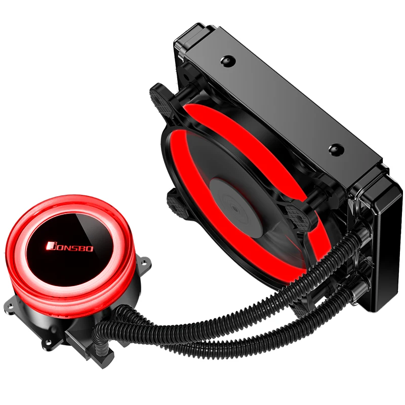 Jonsbo Tw2-120 Cpu водяное охлаждение 4Pin 12 см вентилятор Rgb Aura 256 цвет авто Изменение светодиодный радиатор для Amd Intel