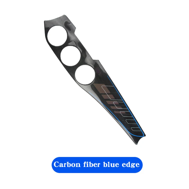Carbon fiber BLUE Для CLA Отделка приборной панели из углеродного волокна GLA крышка панель управления Для Mecedes W117 X156 CLA200 CLA250 CLA45 GLA200 GLA220 GLA45 - Название цвета: Carbon fiber BLUE