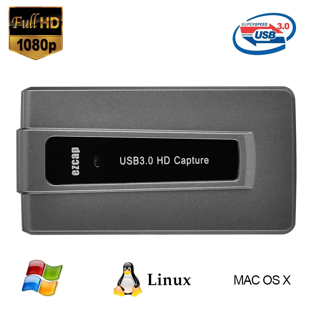 Ezcap287 USB 3 0 HD захват игр живая трансляция запись 1080p 60fps Plug and Play для XBOX One PS4 WII U|game capture