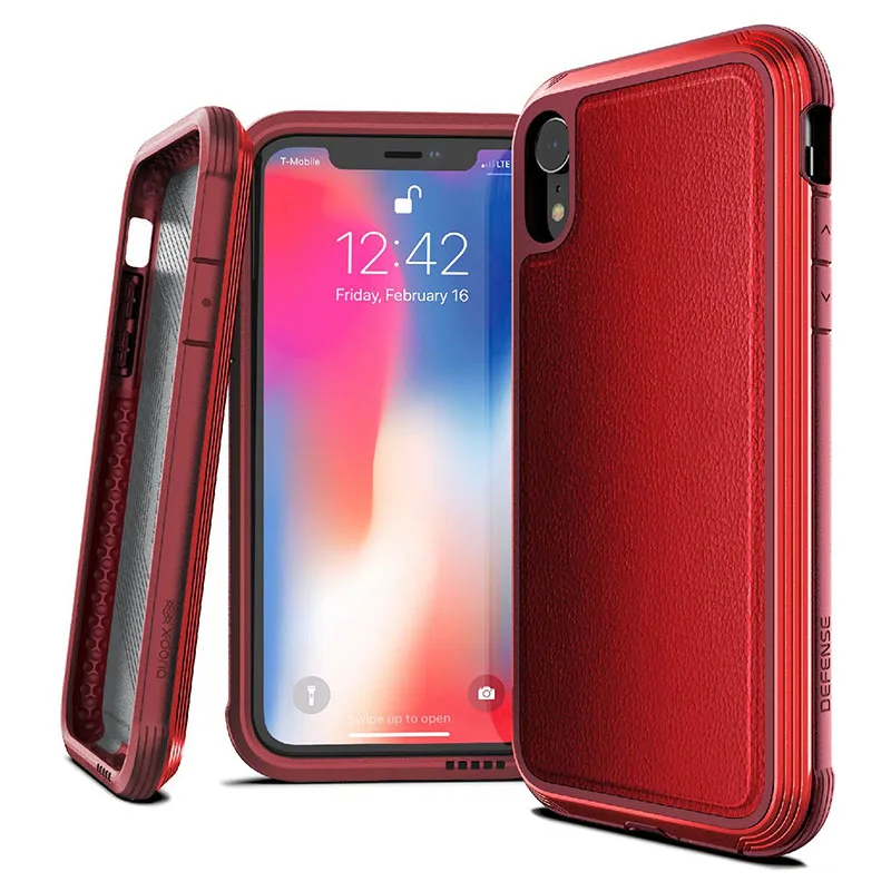 X-Doria Defense Lux чехол для телефона для iPhone X, XR, XS, Max, военный класс, протестированный на падение, анодированный алюминиевый чехол для iPhone XS Max