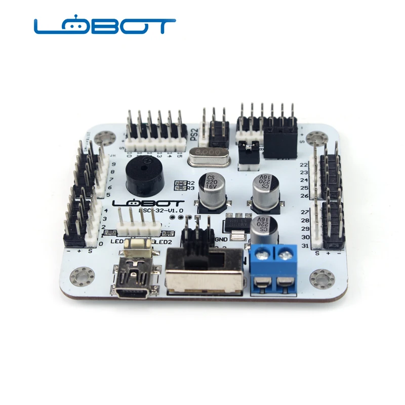 Servo Controller 32 CH Board with PS2 Handle Receiver Hexapod Bipedal RC Parts Robot | Игрушки и хобби