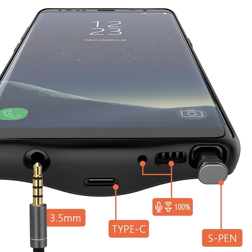 Чехол для аккумулятора samsung Galaxy Note 8 note 9 чехол зарядного устройства внешний