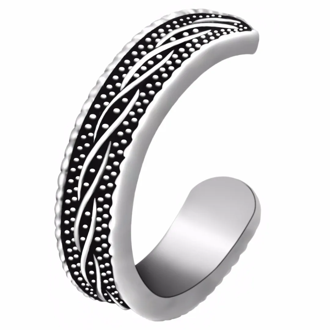 Винтажное старинное резное цветочное кольцо на палец ноги ювелирное изделие