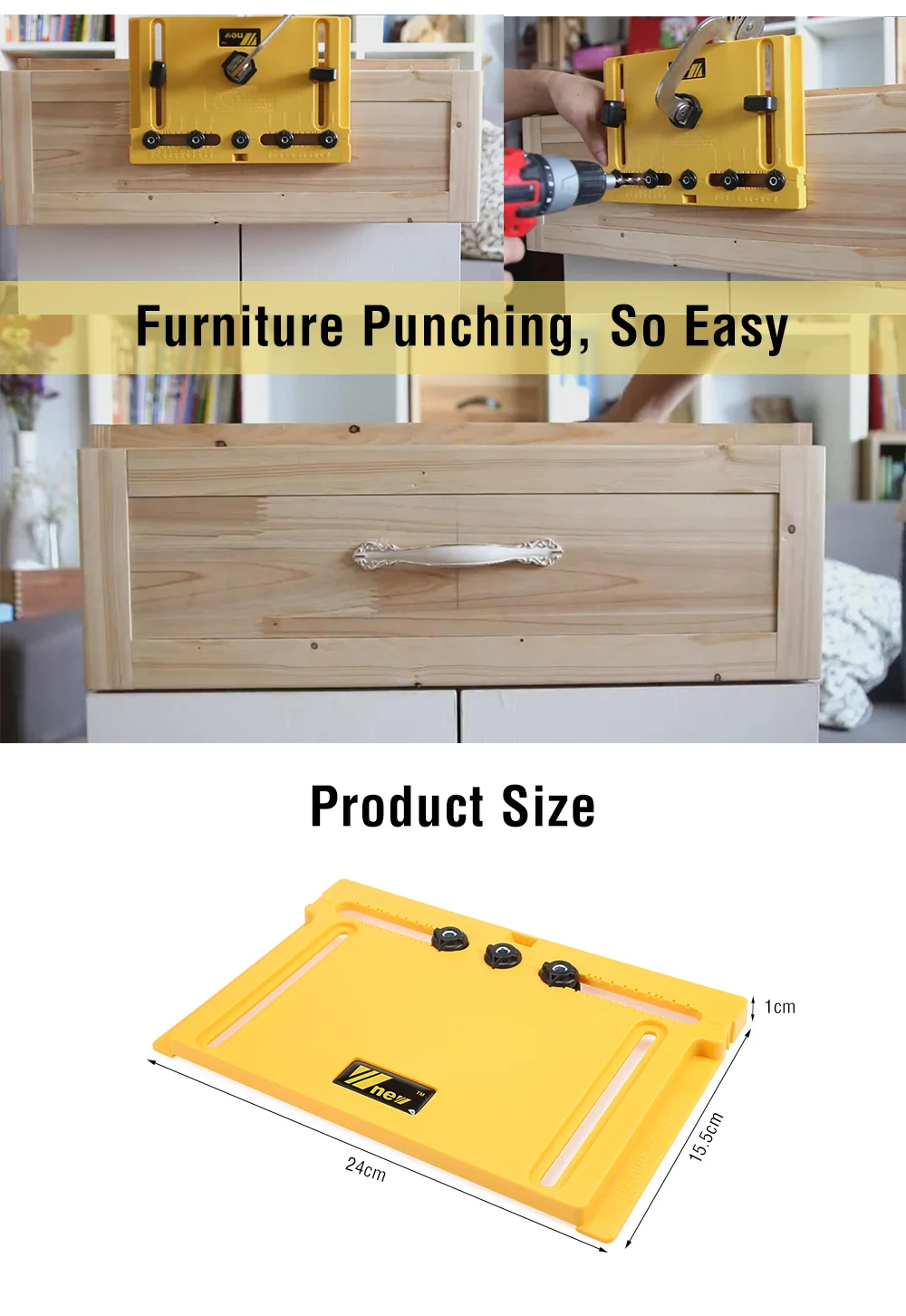 Дырооткрыватель Дырокол деревообрабатывающий DIY Инструменты ручка дверная ручка и тяга установка джиг и полка штифт джиг