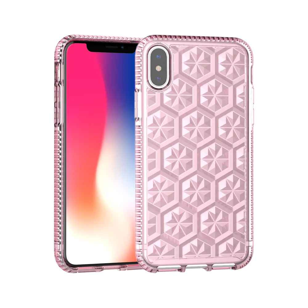 Blucub чехол для iPhone 8 7 6 6s plus прозрачный ПК и ТПУ силиконовый iPhone7 Алмазная текстура
