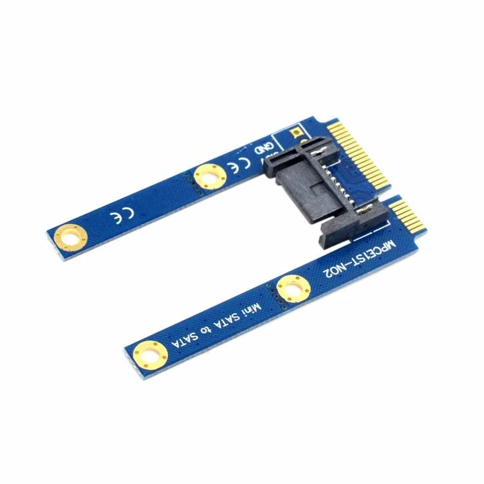 50 мм Mini pcie PCI E pci express mSATA SSD на плоский SATA 7 контактный жесткий диск PCBA Удлинительный