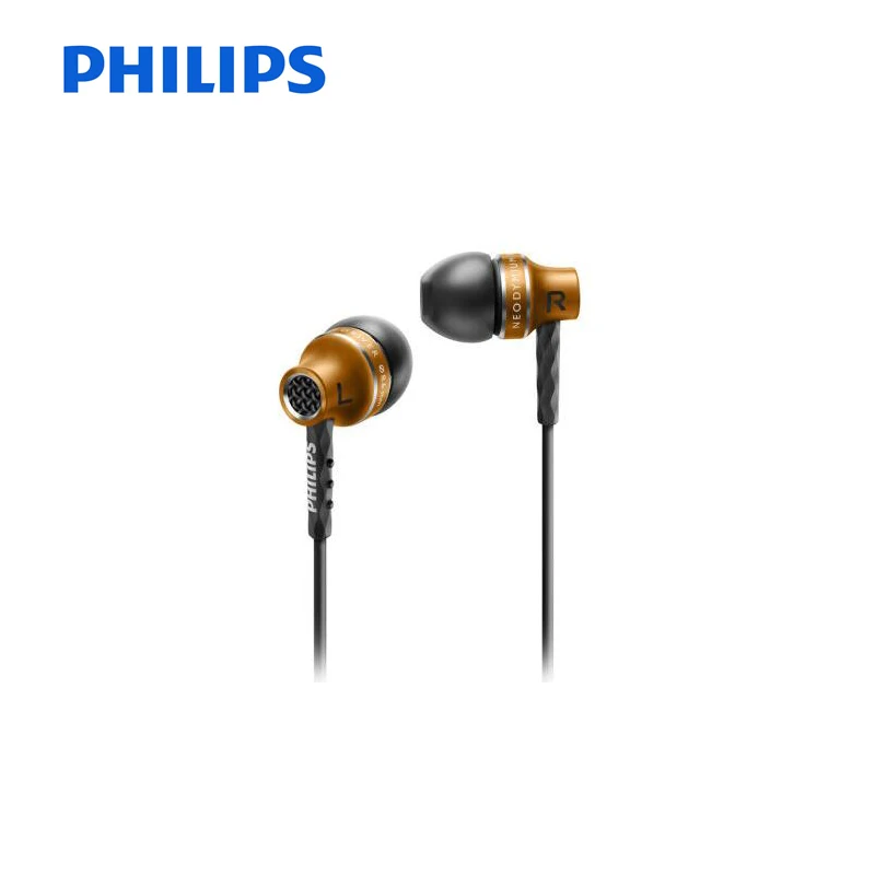 Philips SHE9100 оригинальные наушники вкладыши с несколькими цветными проводами