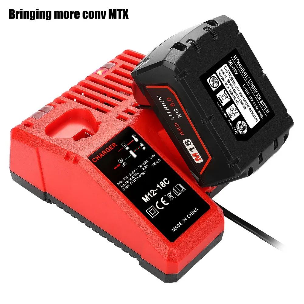 Лидер продаж Сменное зарядное устройство для Milwaukee M18 14 4 в 18 литий ионный
