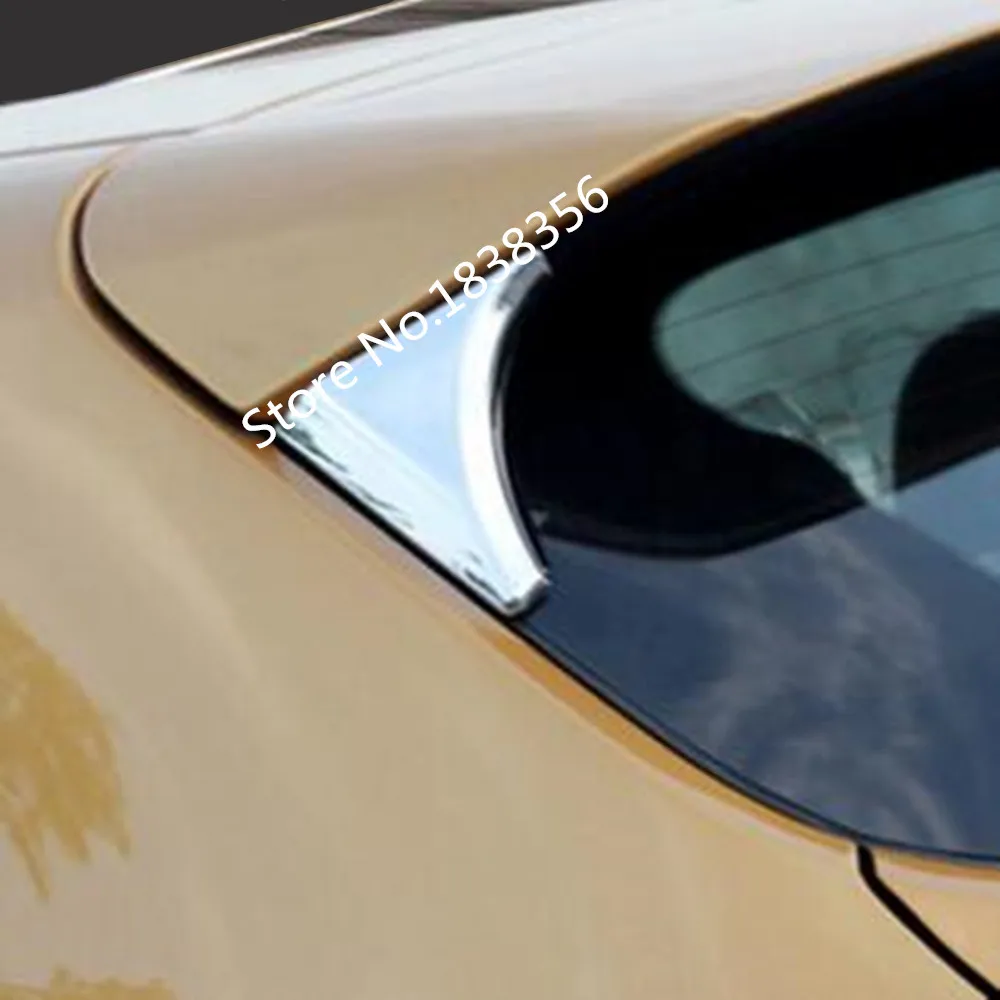 Для Nissan Qashqai 2016 2017 2018 2019 кузов автомобиля АБС ХРОМ Задний Спойлер боковой