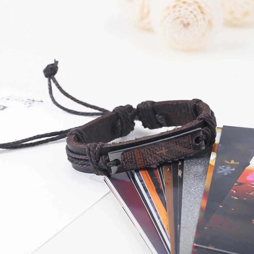 Новинка 2016 лидер продаж модный винтажный кожаный браслет FAMSHIN в стиле панк и