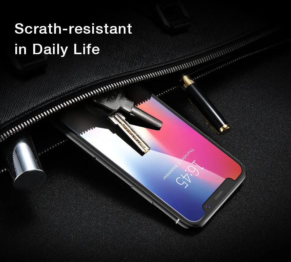 Закаленное стекло 9H для iPhone X Защита экрана 10 8 7 6 plus закаленное 2.5D HD прозрачная