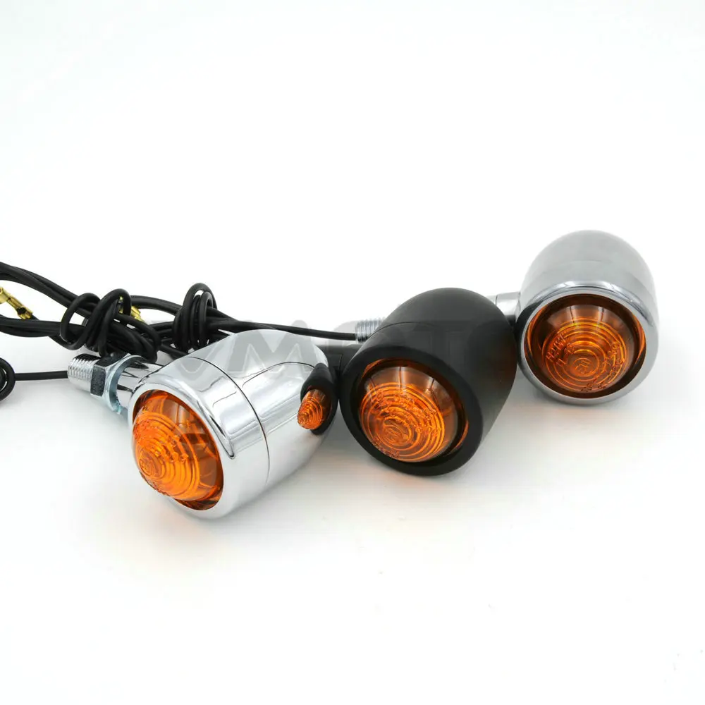 Винтаж кафе гонщик скремблер трекер мотоцикл свет Передние Задние поворотники