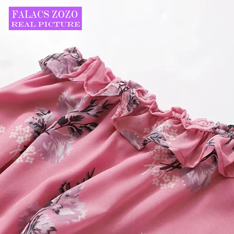 Falacs zozo на лето и весну богемный модные пикантные Повседневное Винтаж печати