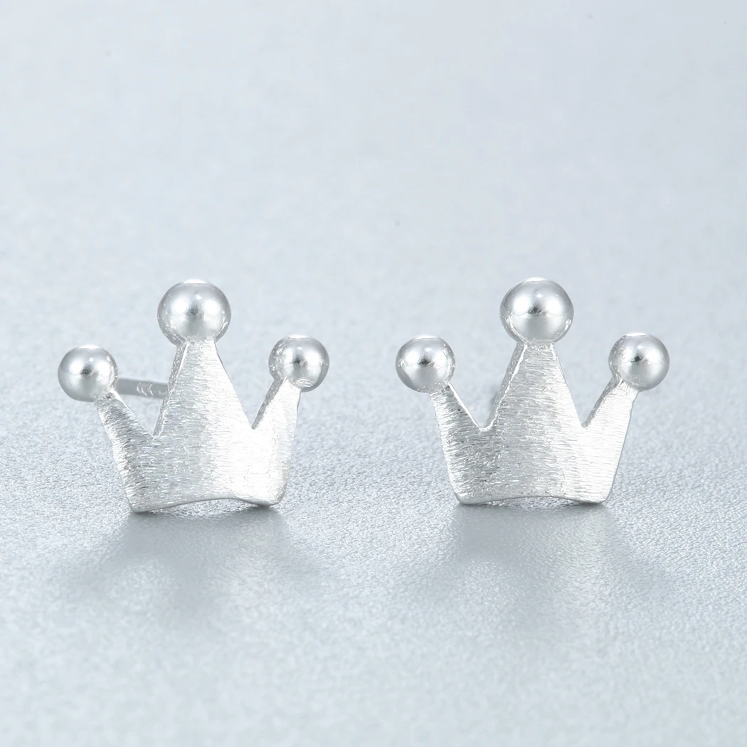 Cxwind Fashion Crown Stud Earrings For Women Girl Lovely Ear Piercing Jewelry Classic Princess Design brincos | Украшения и
