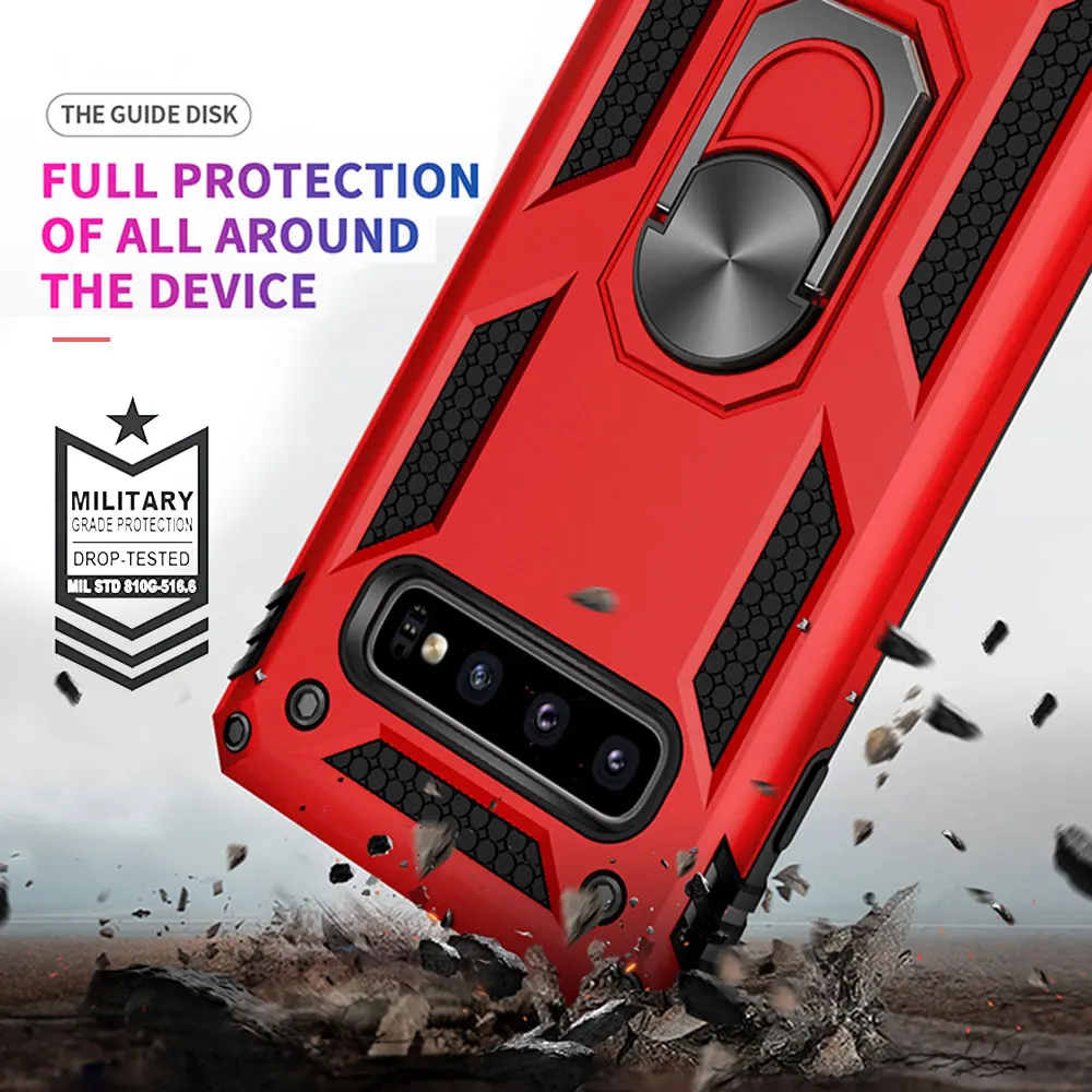 KISSCASE кольцо чехол для Samsung S9/S10 S9/S10Plus полная защитная Броня держатель A50 A70 A30 A20 Caque |