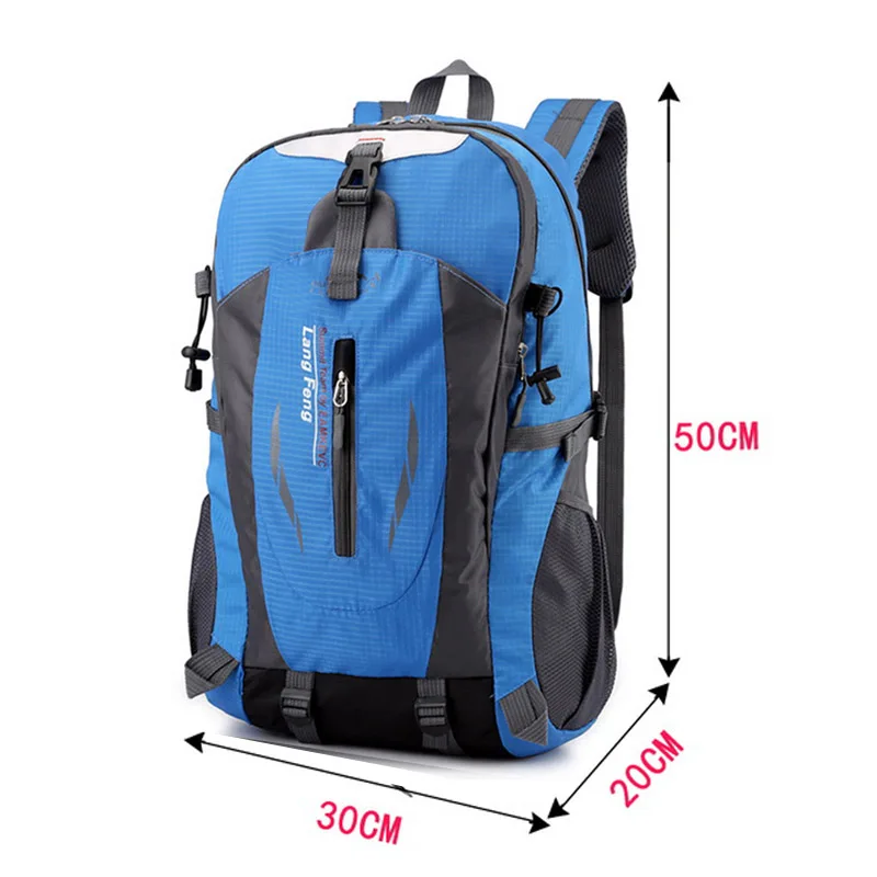 Blue B Litthing 60L/40L мужской рюкзак, рюкзак с подзарядкой через usb, школьный рюкзак для подростков, рюкзаки для путешествий, женские рюкзаки, сумка для улицы - Цвет: Blue B