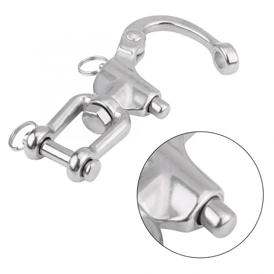 

Swivel Shackle Marine Hardware 316 Stainless Steel Jaw Swivel Snap Shackle for Sailboat Spinnaker Halyard boat marine yacht NEW