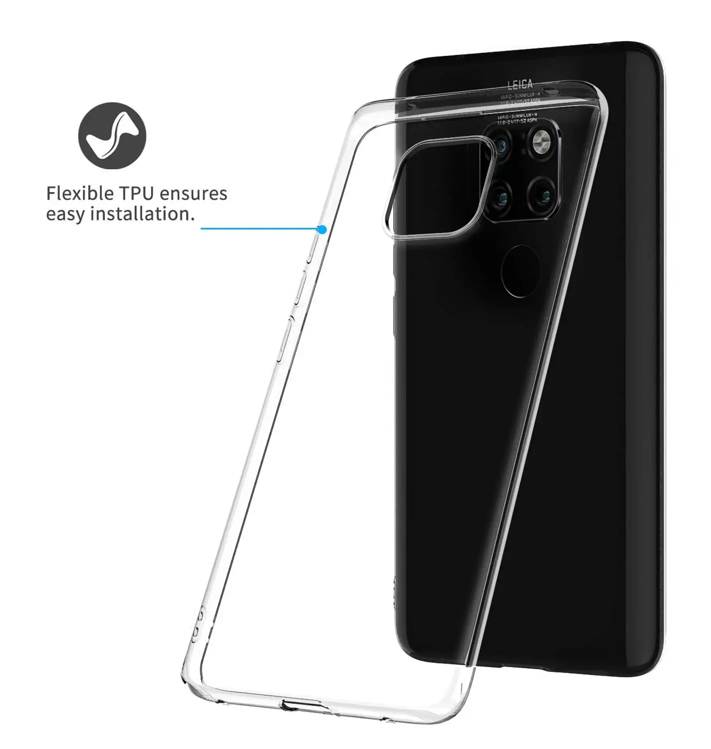 Устойчивый к царапинам Прозрачный ТПУ бампер Защитная крышка для huawei mate 20 Pro RS