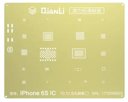 for iphone 6s 6sp ic QIANLI IOS Золотой 3D стальная сетка NAND baseband IC/cpu A8 A9 A10 A11 3D BGA трафарет для IPHONE 6 6S 7 7P 8P T0.12 net - Цвет: for iphone 6s 6sp ic