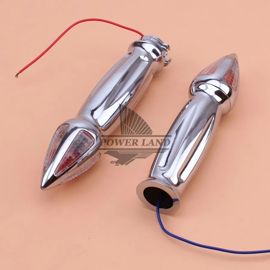 Универсальные мотоциклетные хромированные алюминиевые ручки 1 дюйм + указатели