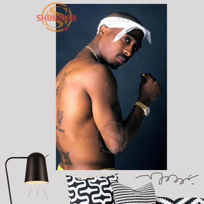 Домашний Декор Пользовательские Тупак 2pac Холст Тканевый плакат постер на стену