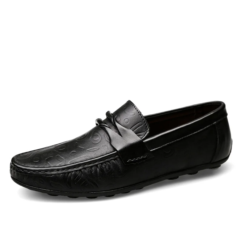 Size 36-47 Genuine Leather Men Shoes Top quality men casual shoes Comfortable Slip-On leather loafers | Обувь