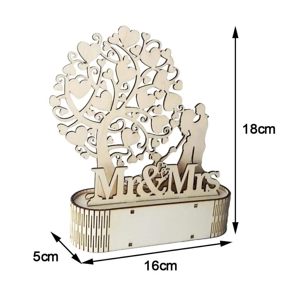 

FENGRISE Mr Mrs Wedding Anniversary Gift For Wife Wooden Engagement Decoration Weeding Rustic Wedding And Party Events Deco
