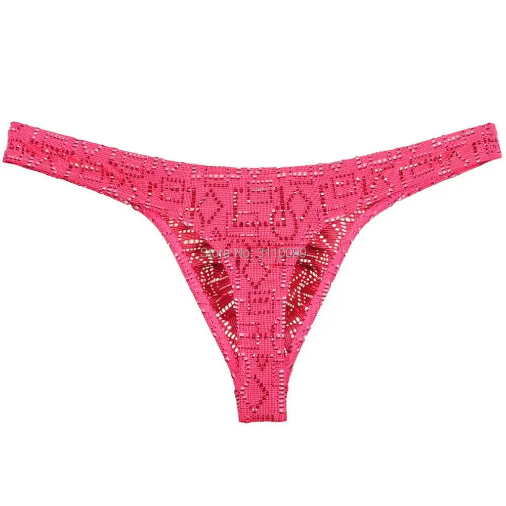 Бикини Self Design мужские стринги нижнее белье жаккардовые с выступающим мешочком