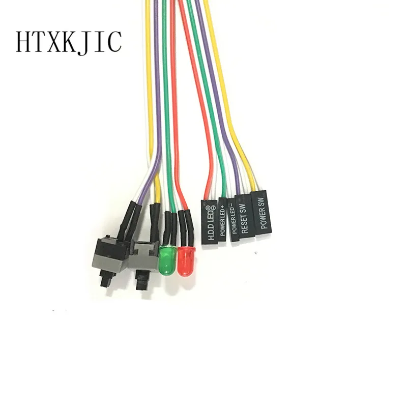 10 шт. чехол для настольного компьютера ПК кабель питания переключатель SW