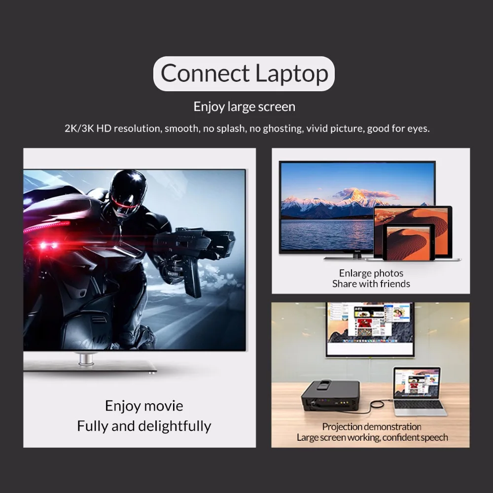 Кабель ORICO USB C к DisplayPort 4K 60Hz DP кабель 3 1 Type для ПК ноутбука MacBook 2017 Galaxy S9 Huawei P20 10| |