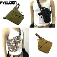 tactics multifunctional concealed tactical storage gun bag holster mens anti theft left right nylon shoulder bag chest bag