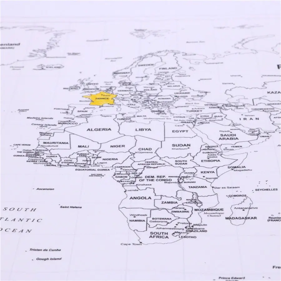 DIY эскиз ручная роспись Карта Живопись карта мира Холст плакат гостиная декор для