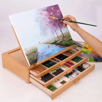 wooden easel for painting caballete pintura drawing sketch easel laptop drawer desktop box easel art supplies for artist