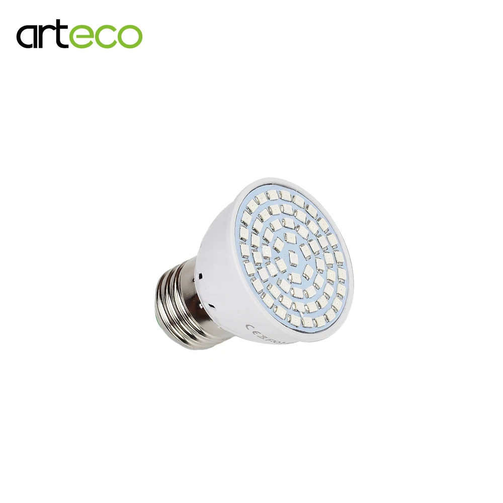 Полный спектр 60 светодиодов E27 Led Grow Light красный синий УФ растущая лампа для
