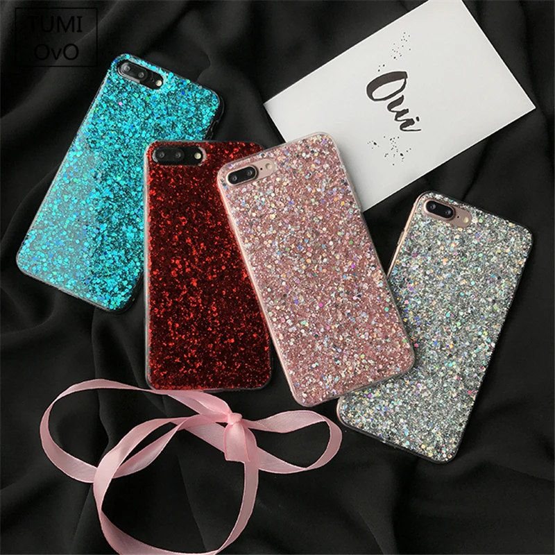 For iPhone X 10 Simple Ultrathin Shine Bling Scale Case 5 5S SE 6 6s Plus 7 8 Back Soft Tpu Silicon | Мобильные телефоны и