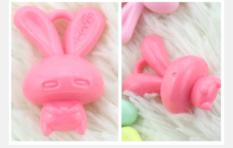 Лидер продаж 2017 Разноцветные Подвески из акрилового милого кролика сделай сам