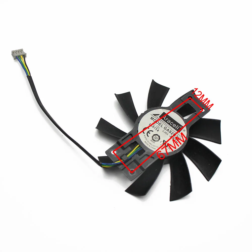 Вентилятор GA92B2U Для Охлаждения видеокарты SAPPHIRE Radeon R9 370X Кулер OC 85 мм 2 Гб для