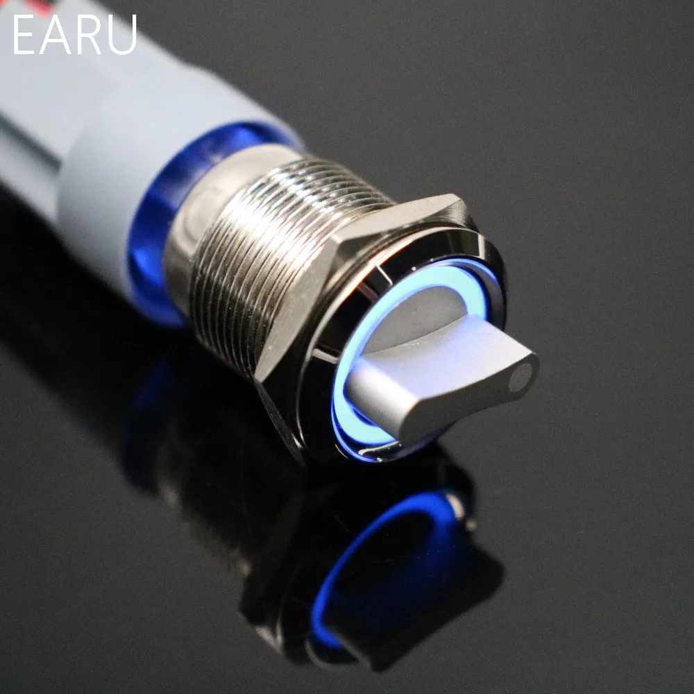 Кнопочный переключатель 19 мм 2 дюйма 3 положения|switch with led|switch dpdtswitch push |