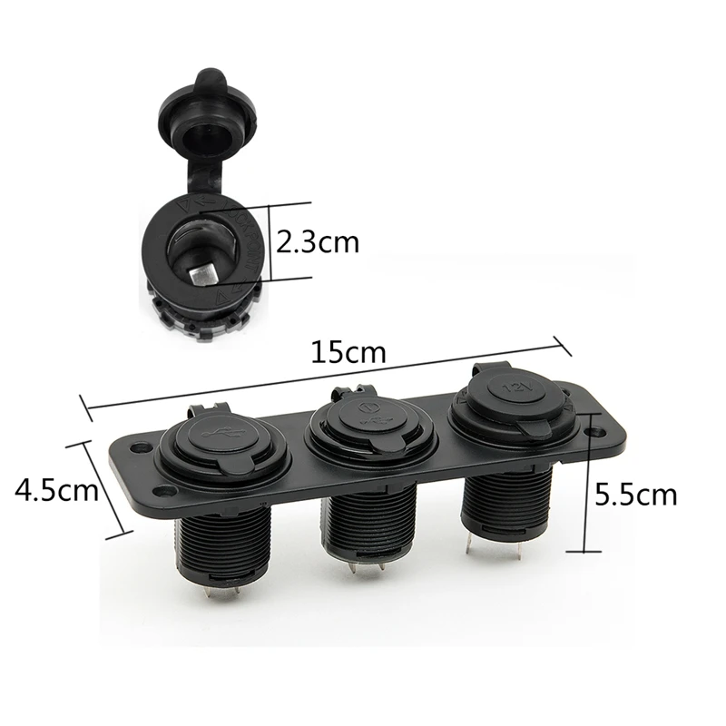 4 USB разъем для автомобиля мотоцикла прикуривателя Автомобильное зарядное