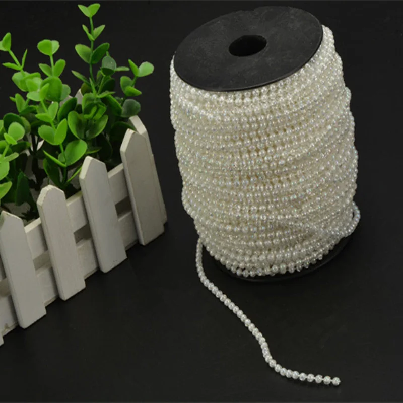Искусственный жемчуг цепочка 4 мм 20 м|ornamental decoration|ornaments curtainsornaments beads |