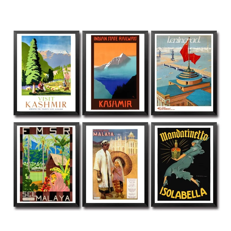 Кашмирский Ленинград малая мандаринато мексиканский винтажный постер для