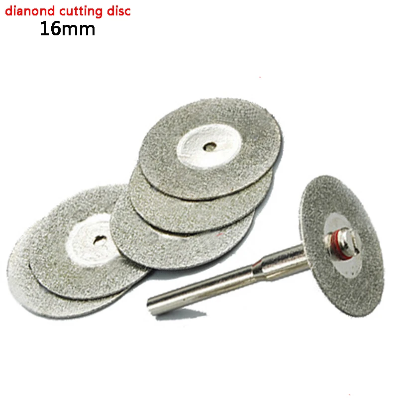 

10PCS diamond cutting disc dremel accessories 16mm diamond grinding wheel abrasive tools electric rotary tool circular saw blade